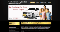 Desktop Screenshot of carrentalsinhyderabad.com